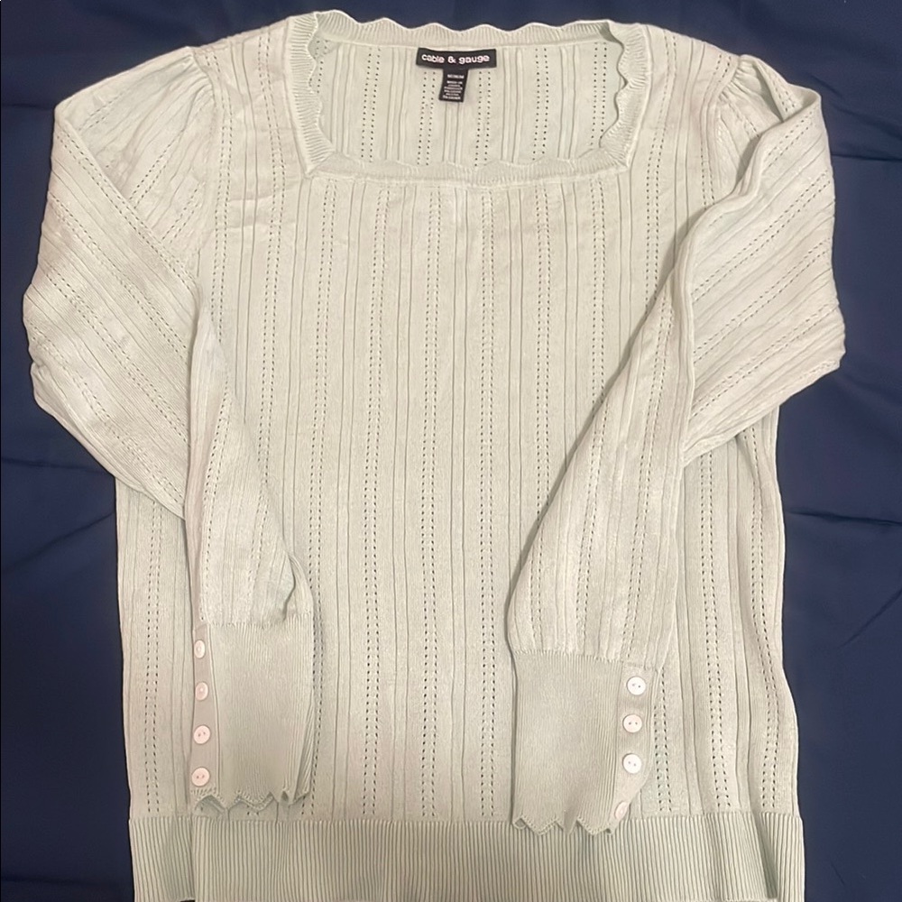 Chico's Light Green Sweater